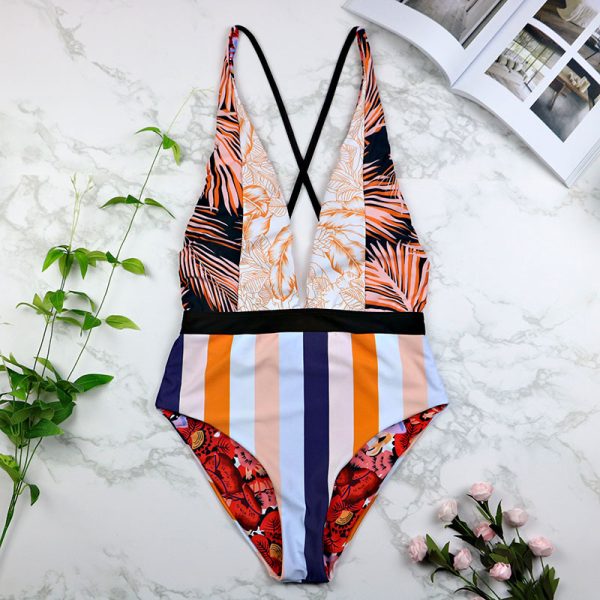 One-piece Swimsuit Deep V Sexy Bikini - Image 2