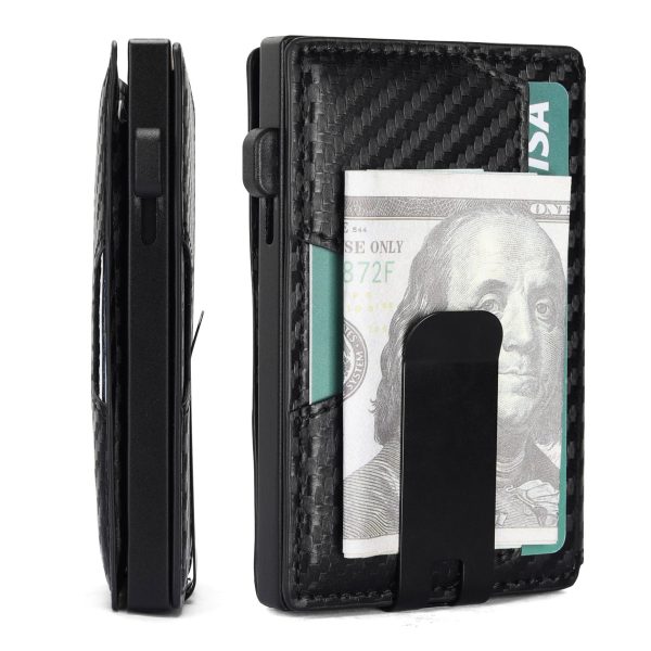 Wallet Creative Carbon Fiber Pattern Simple Men's Card Holder - Image 5