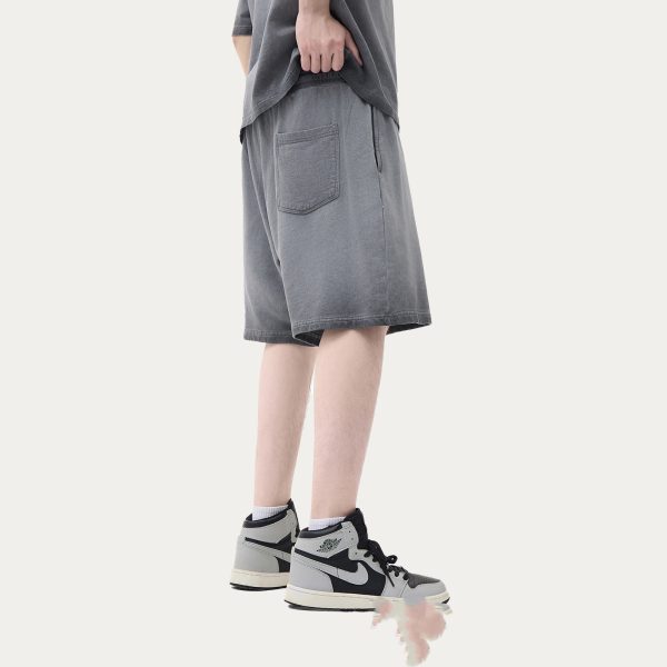 High Street Casual Pants Washed Men's Shorts - Image 10