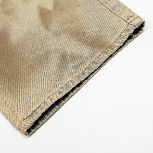 Loose Design Niche Mud Dyed Straight-leg Pants - Image 4