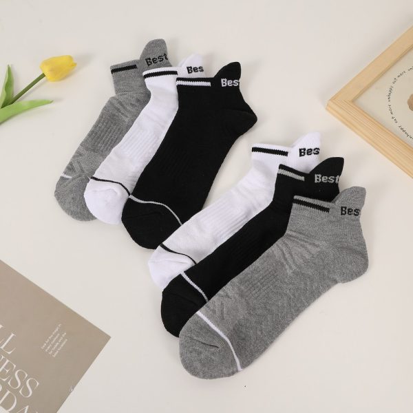 Six Pairs Of Melange Trend Sports Socks - Image 3