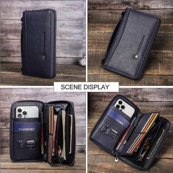 Long Top Layer Cowhide Men's Wallet Multifunctional - Image 2