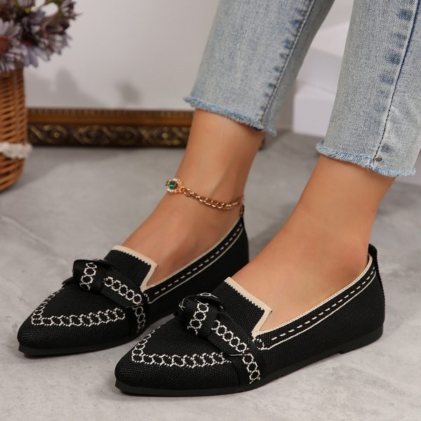 Bowknot Breathable Flat Shoes Women - Image 3