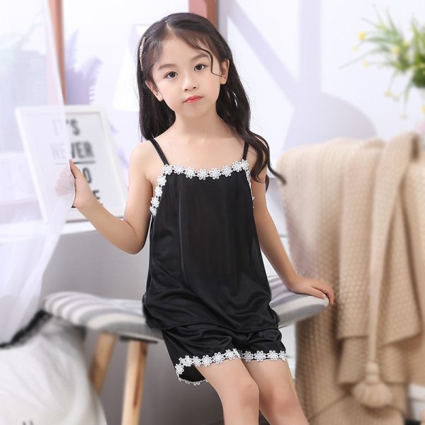 New Product Cute Children Sling Pajamas Girl - Image 5