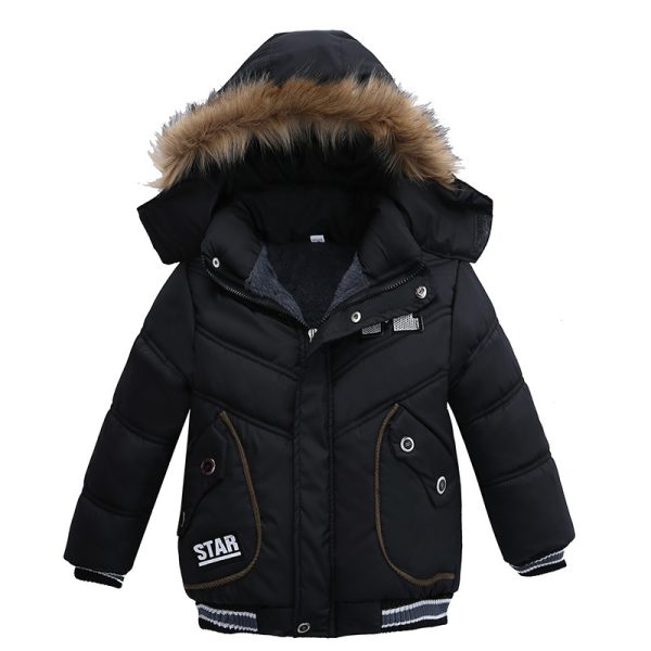 Small And Medium-Sized Boys Cotton-Padded Jackets - Image 3