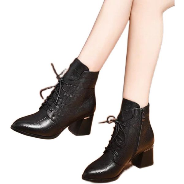 Booties High Heel Mid-calf Women - Image 4