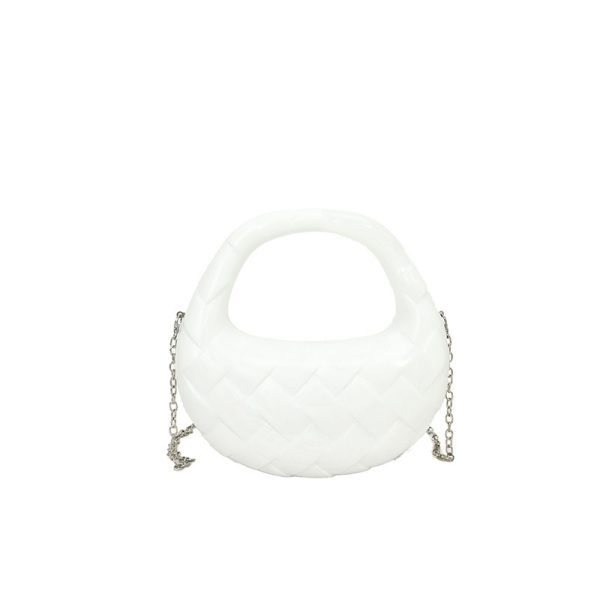 Acrylic Dumpling Bag Women's Fashion Rhombus Dinner Bag - Image 9