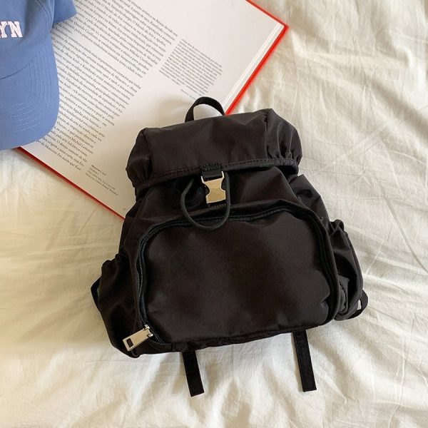 Simple Small Backpack Nylon Fashion Casual Schoolbag - Image 8