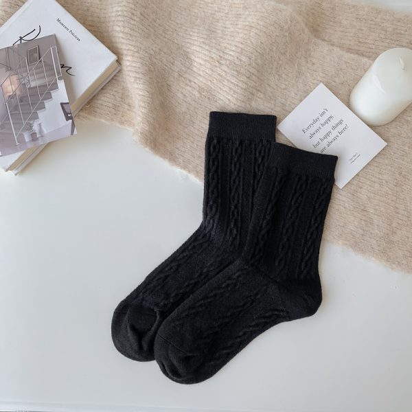 Women's Socks Japanese Style Knitting Twist - Image 6