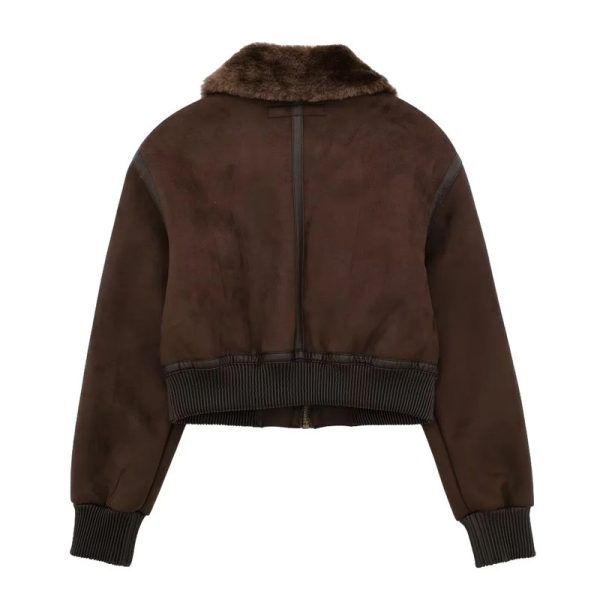 Warm Fur Integrated Loose Motorcycle Double-sided Jacket Jacket - Image 2