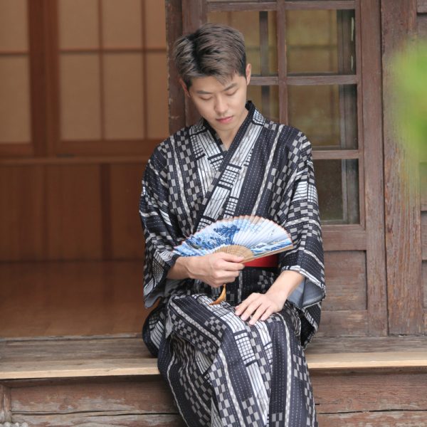 Japanese Kimono Male Traditional Samurai Gentleman - Image 4