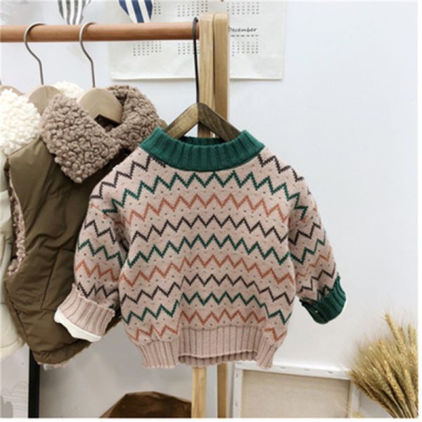 Korean Version Of Childrens Clothing Mens And Womens Baby Sweater - Image 7