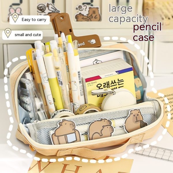 Double-sided Large Capacity Student Pencil Bag - Image 9