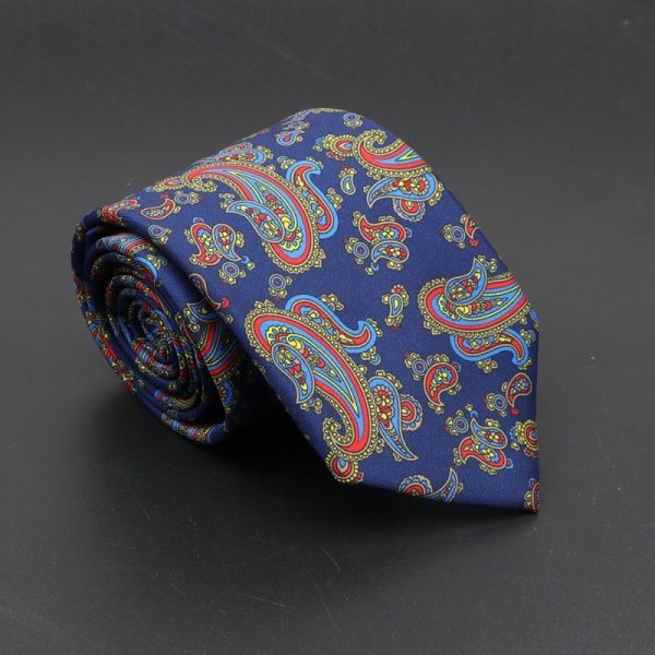 Super Soft Bohemian Silk Ties Men's Fashion 75mm Necktie - Image 8