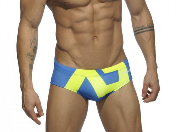 Men's U Convex Triangle 045 Printed Swimming Shorts - Image 6