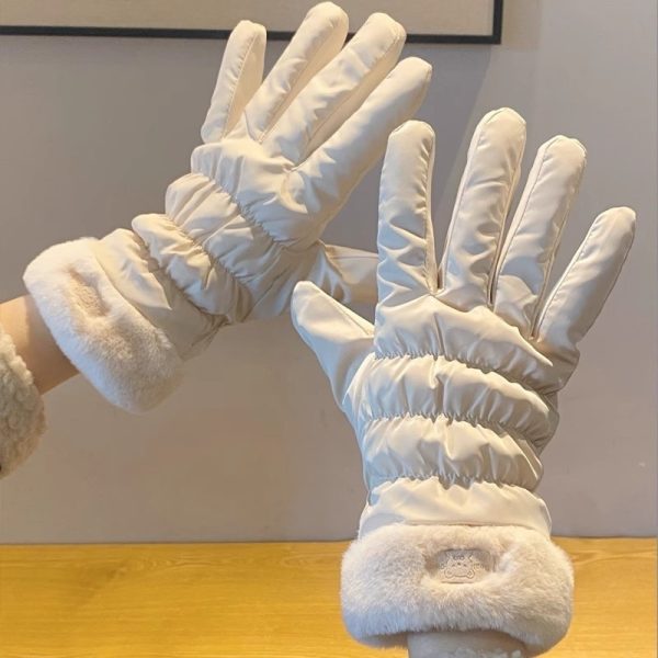 Winter Women's Warm Korean-style Touch Screen Riding Gloves - Image 2