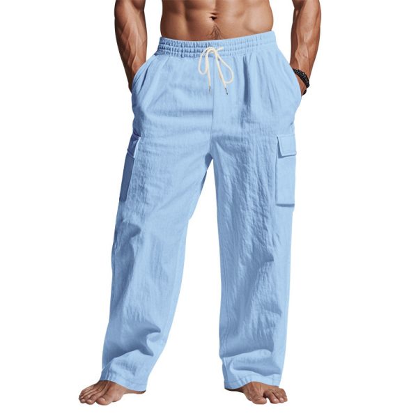Multi-pocket Loose Casual Trend Wide-leg Pants - Image 9