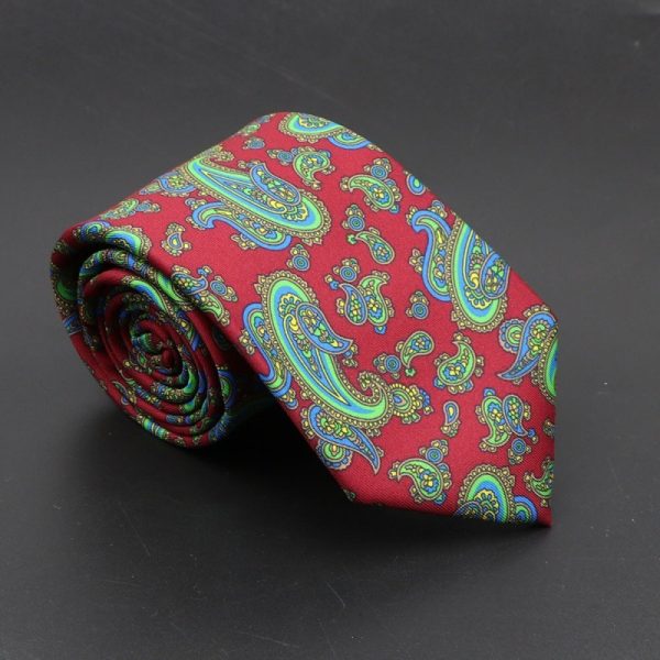 Super Soft Bohemian Silk Ties Men's Fashion 75mm Necktie - Image 9
