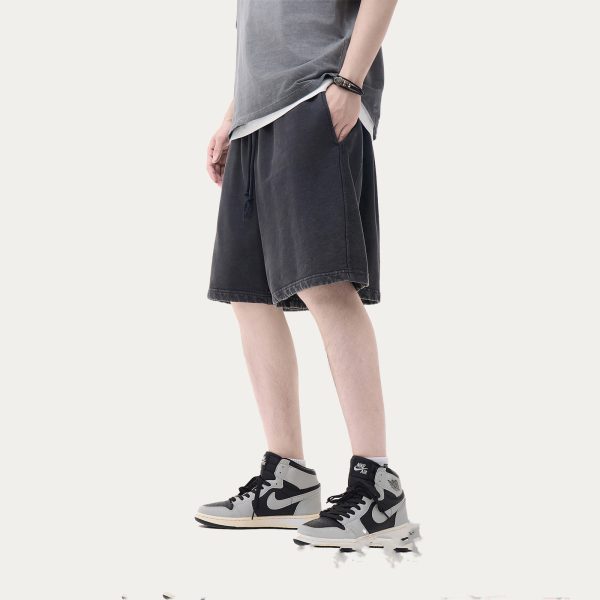 High Street Casual Pants Washed Men's Shorts - Image 9