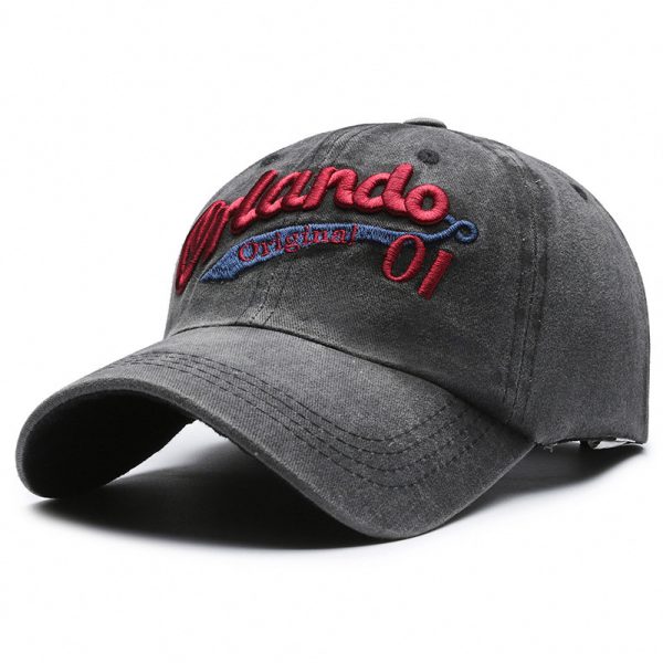 Baseball Cap Women's American-style Face-looking A Little Retro Washed Men's - Image 6