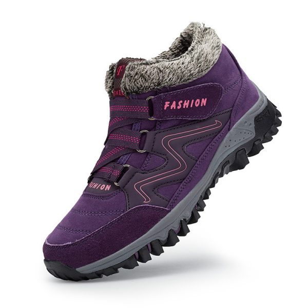 Men's And Women's Outdoor Cotton-padded Mid-top Sports Cotton Shoes - Image 8