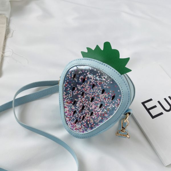 Summer Children's Pineapple Strawberry One Shoulder Jelly Bag - Image 3