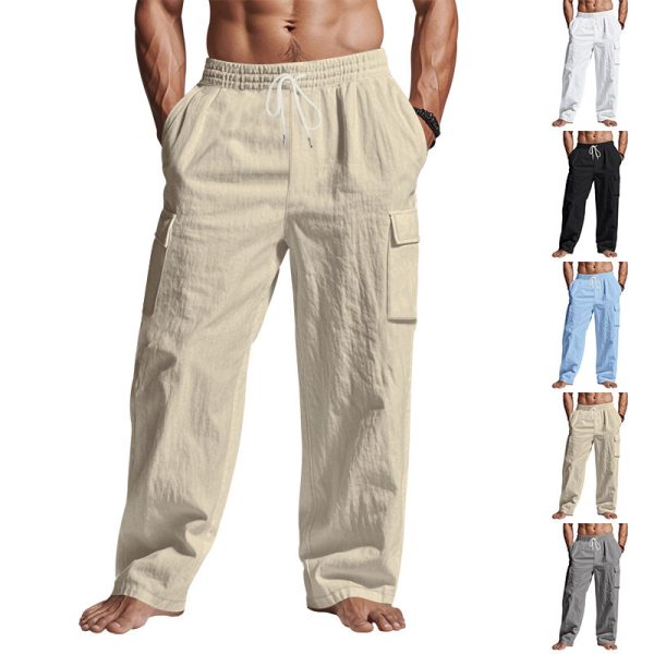 Multi-pocket Loose Casual Trend Wide-leg Pants