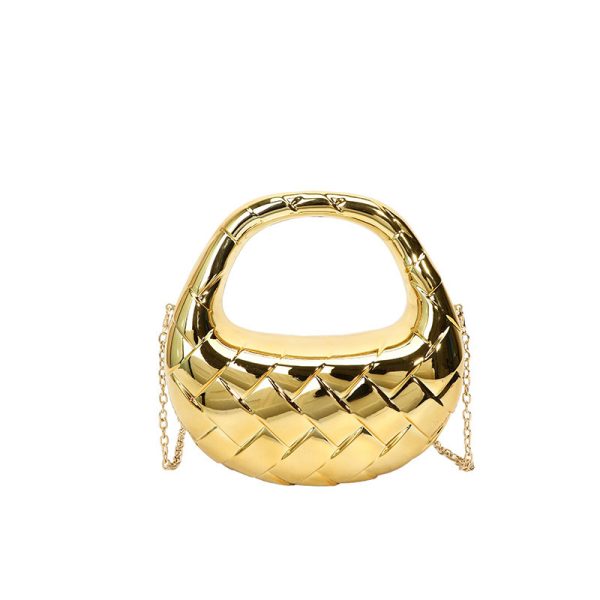 Acrylic Dumpling Bag Women's Fashion Rhombus Dinner Bag - Image 5