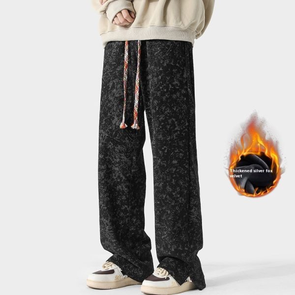 Straight Loose Pu Shuai Casual Long Pants - Image 6
