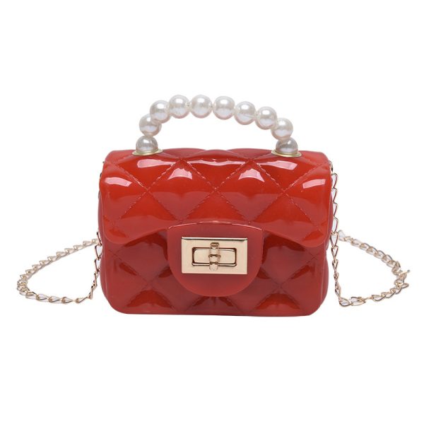 Pearl Hand One-shoulder Crossbody Chain Children's Bags - Image 7