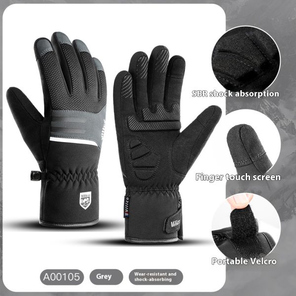 Outdoor Non-slip Cold Velvet Wear-resistant Gloves - Image 6