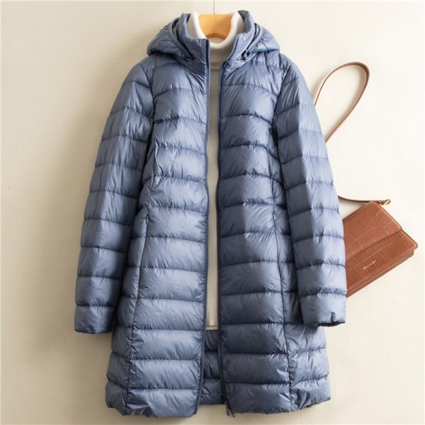 Detachable Hat Light Thin Down Jacket Women - Image 5
