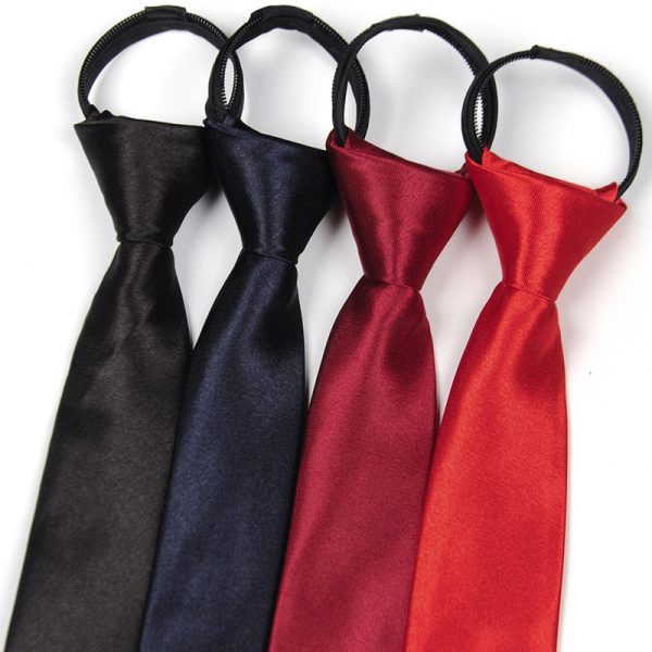Lazy Zip Tie Men's Business Formal Shirt Accessories Narrow - Image 3