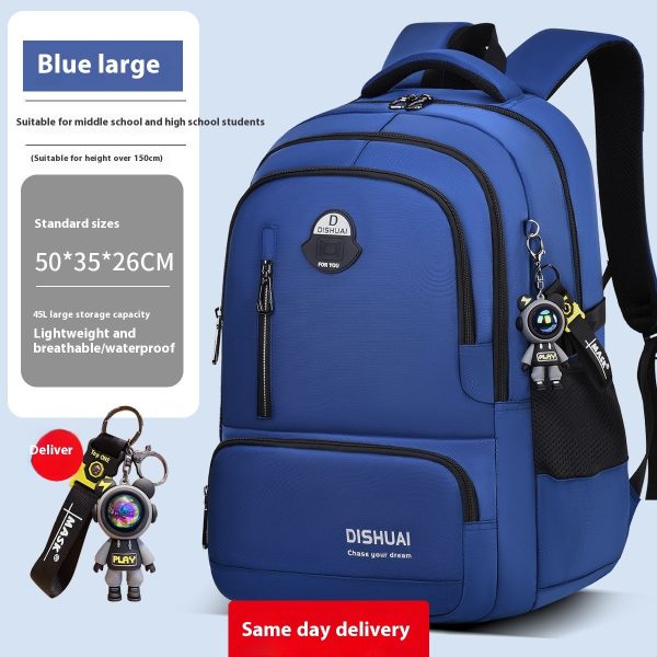 Backpack For Boys Large Capacity Lightweight - Image 7