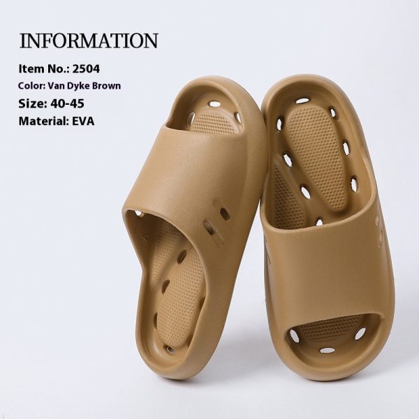 Women's Indoor Non-slip Bath Leaking Bathroom Slippers - Image 8