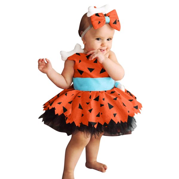 Girls Fashion Simple Halloween Mesh Costume Suit - Image 7