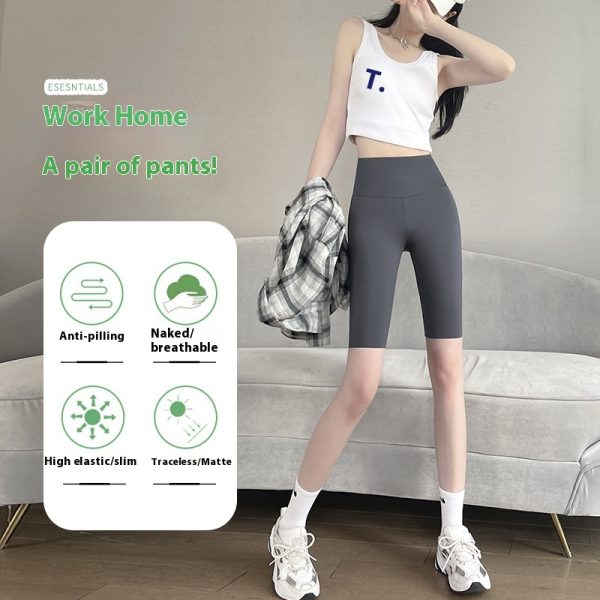 Women's Five-point Shark Pants High Waist Hip Lift - Image 4