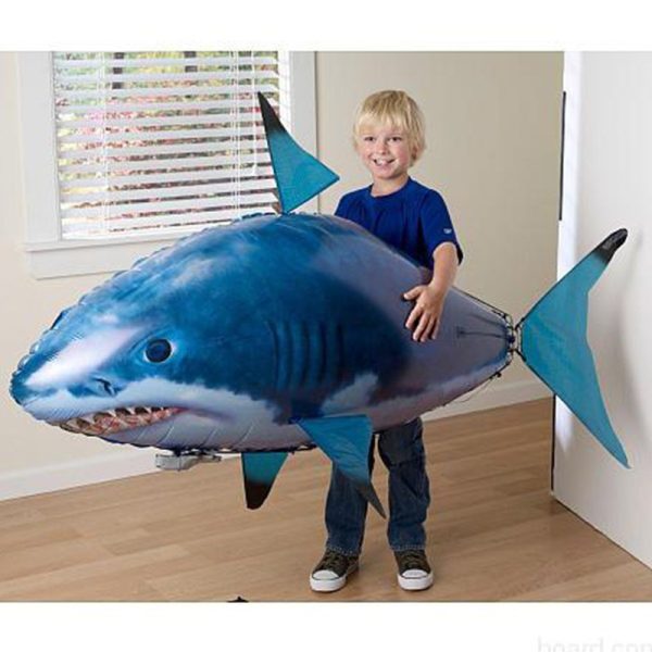 Remote Control Shark Toy Air Swimming Fish Infrared Flying RC Airplanes Balloons - Image 2