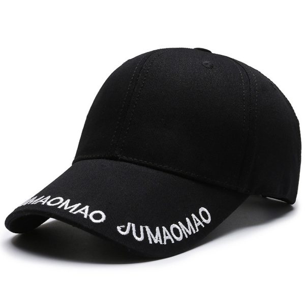 Summer Korean Style Embroidered Baseball Cap Men's Solid Color - Image 4