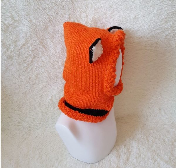 Children's wool knit hat hand-knitted warm earmuffs cape caps for men and women - Image 8