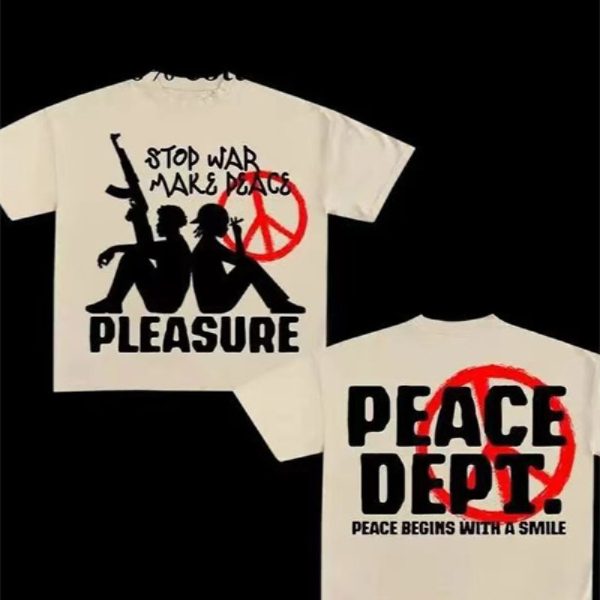 Retro Loose Short Sleeve Crew Neck Cotton Top Gothic - Image 4