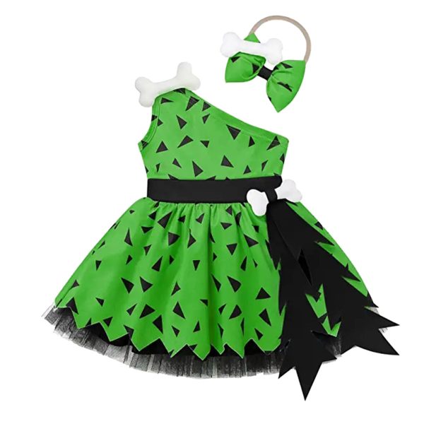 Girls Fashion Simple Halloween Mesh Costume Suit - Image 4
