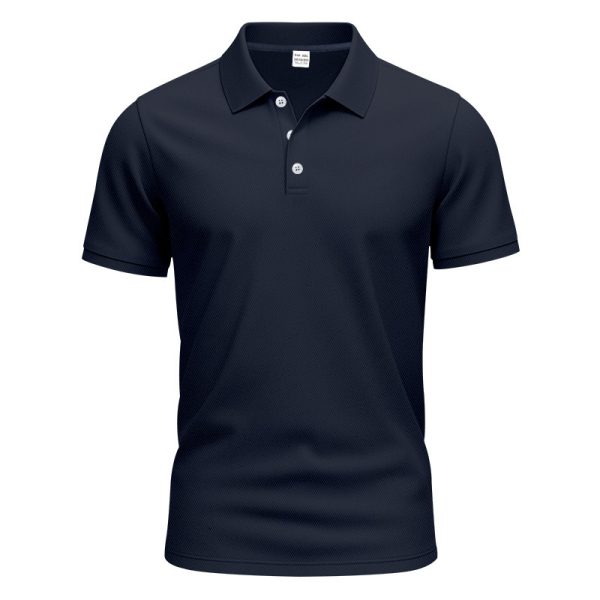 Men's Gentleman Loose Breathable Lapels Short Sleeve - Image 8