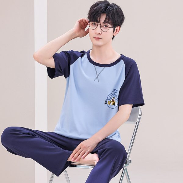 Pajamas Men's Short-sleeved Trousers Summer - Image 2