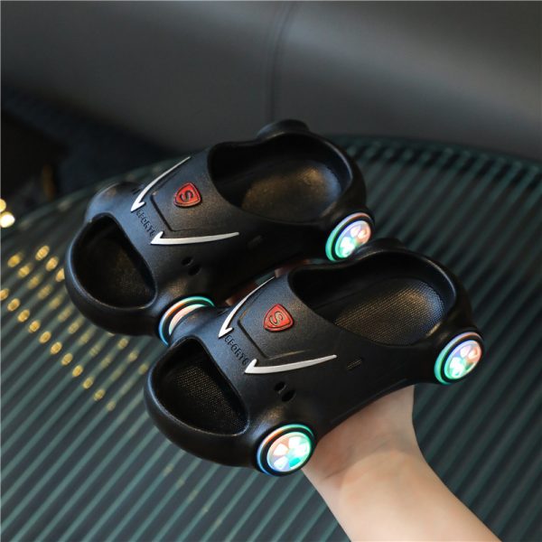 Kids Glowing Slippers Cartoon Car Sandals Children Sandals Anti Slip Boys Girls Luminous Slippers Summer Beach Shoes - Image 5