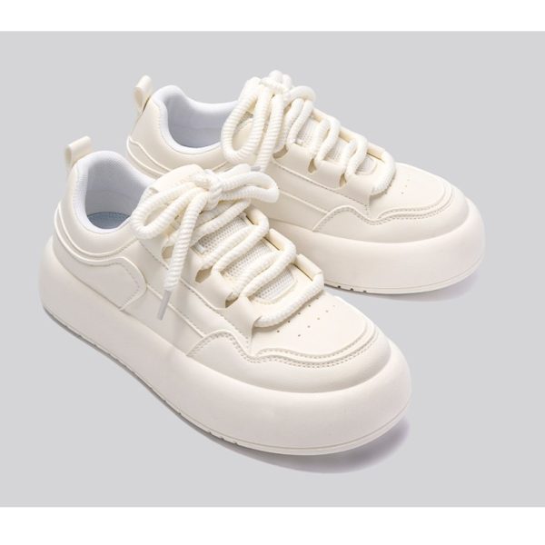 Women's Simple Thick Bottom All-matching Hight Increasing Board Shoes - Image 3