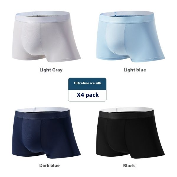 Men's Ice Silk Underwear Summer Plus Size Traceless Ventilation - Image 6