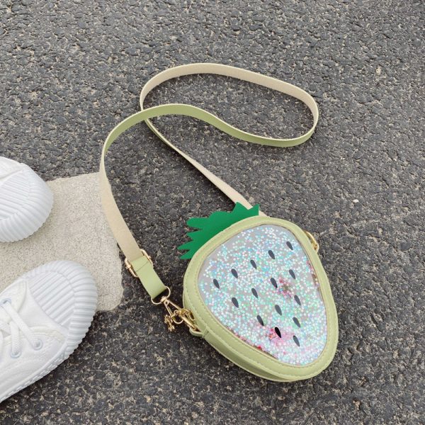 Summer Children's Pineapple Strawberry One Shoulder Jelly Bag - Image 4