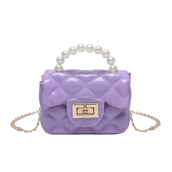 Pearl Hand One-shoulder Crossbody Chain Children's Bags - Image 8