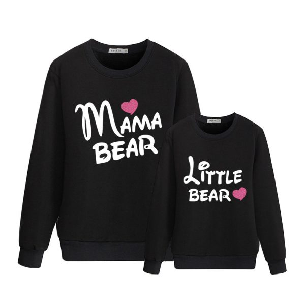 Autumn And Winter Letters Love Printed Parent-child Sweater - Image 4